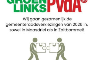 Eén visie, één toekomst. PvdA en GroenLinks gaan gezamelijk verder